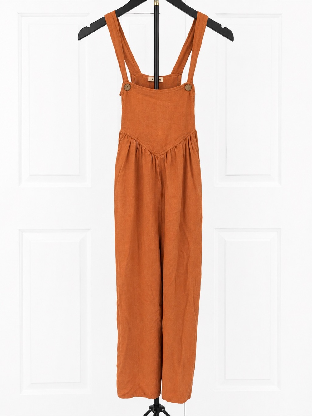 Kori Rust-Orange Baggy Overalls